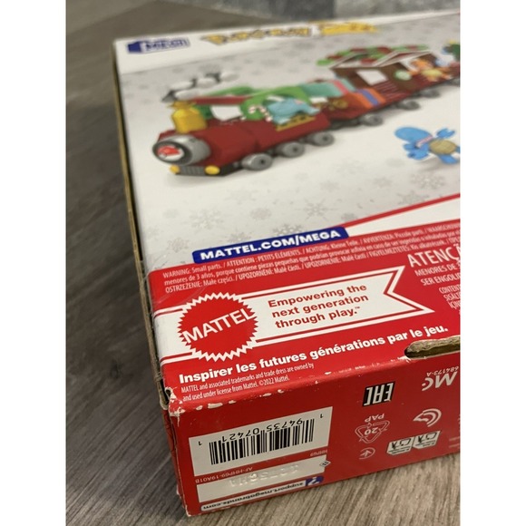 NIB Mega Pokemon Holiday Train Building Set - 4 Buildable Pokemon & Train 373 Pc - Picture 4 of 4